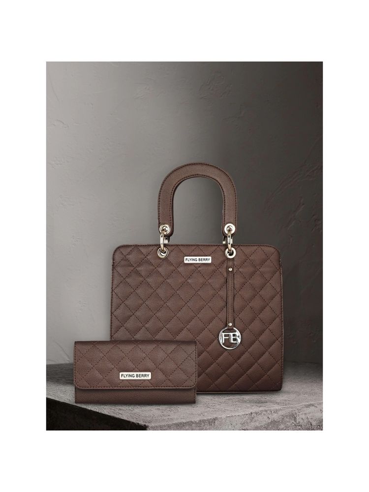 FLYING BERRY Womens Brown Hand Bag Combo Pack of 2-picture-25